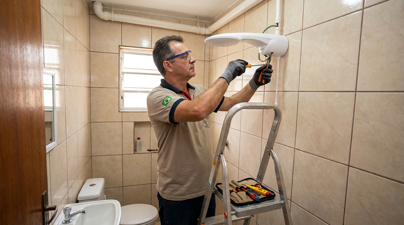 Instalação com pressurizador em Aracaju-SE